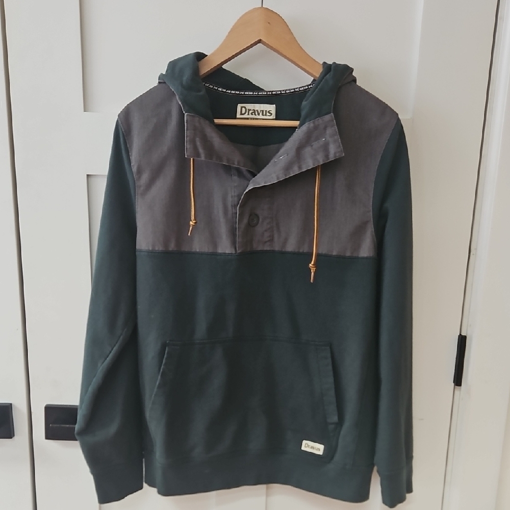Dravus Green and Gray Women's Hoodie